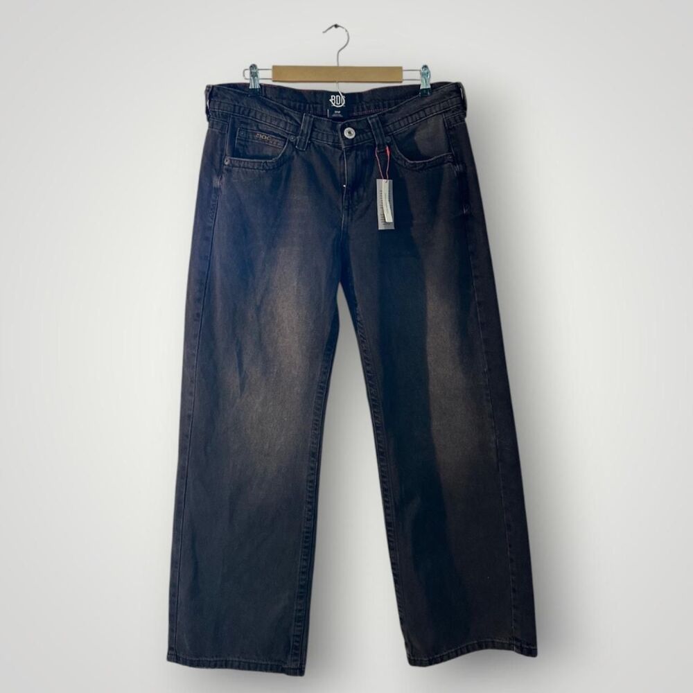 BDG Women's Black Straight Leg Jeans Size 32W Deadstock Urban Outfitters